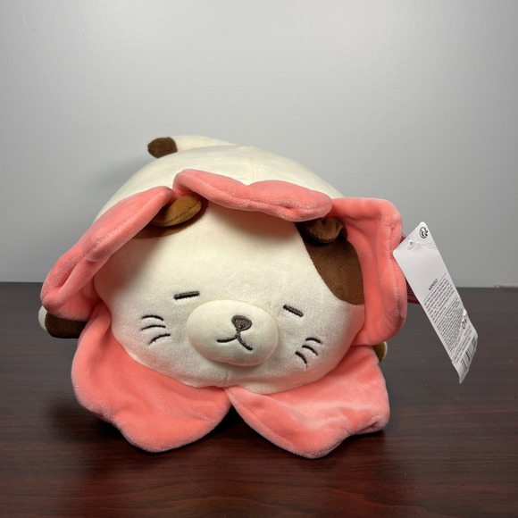 RARE OFFICIAL MINISO LIFE PUMPUM ADORABLE FLOWER CAT COMFORTABLE PLUSH TOY - Picture 2 of 10